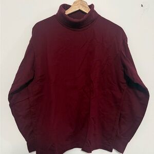 Uniqlo U Men's Deep Wine Turtleneck Sweater
